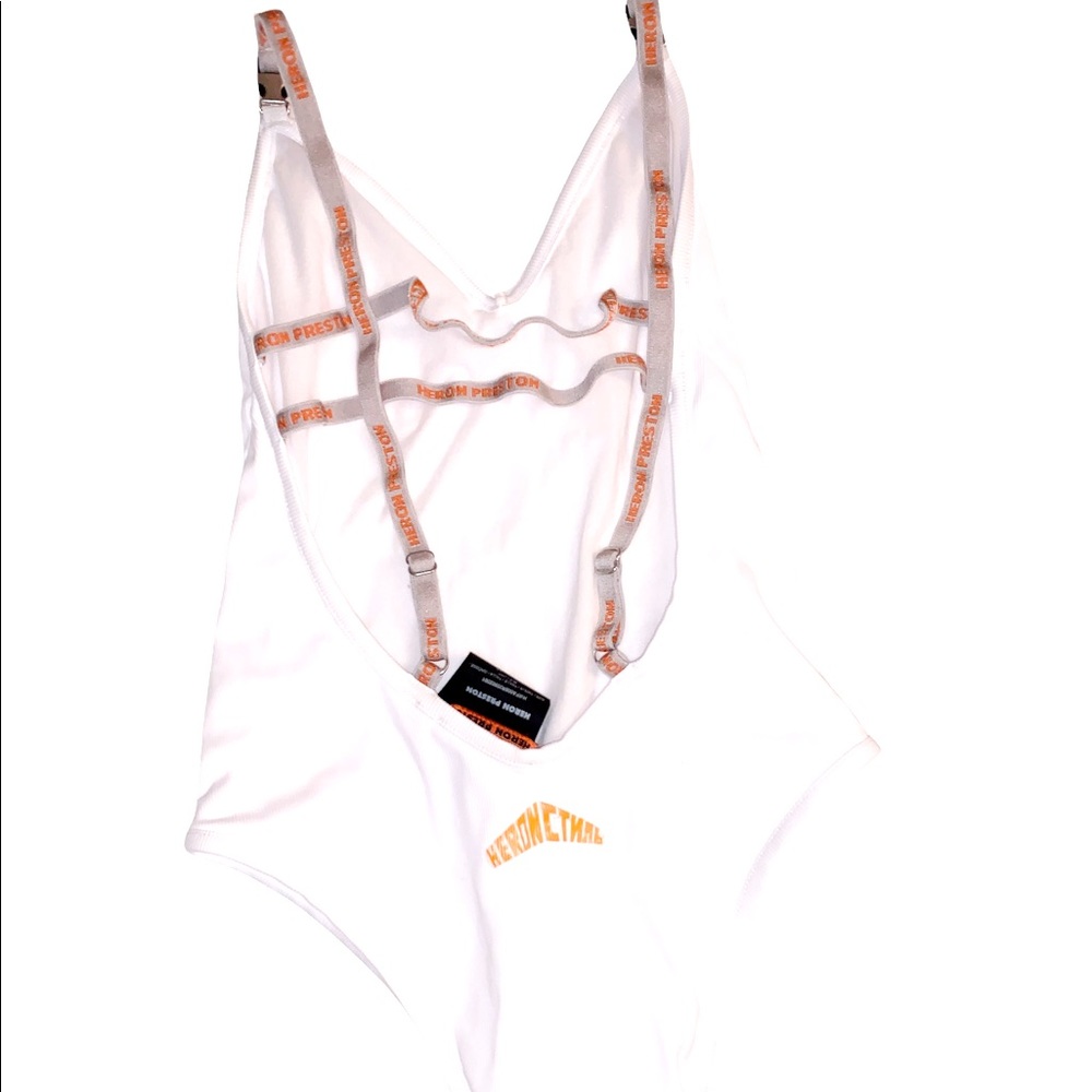 Heron Preston White One Piece
